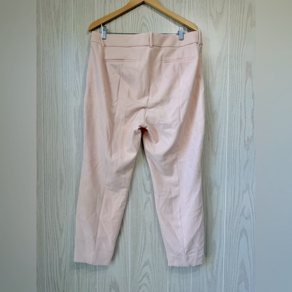 J. Crew Cameron High Rise Slim Cropped Pink Slacks Pants Size 16 NWT - Picture 4 of 5